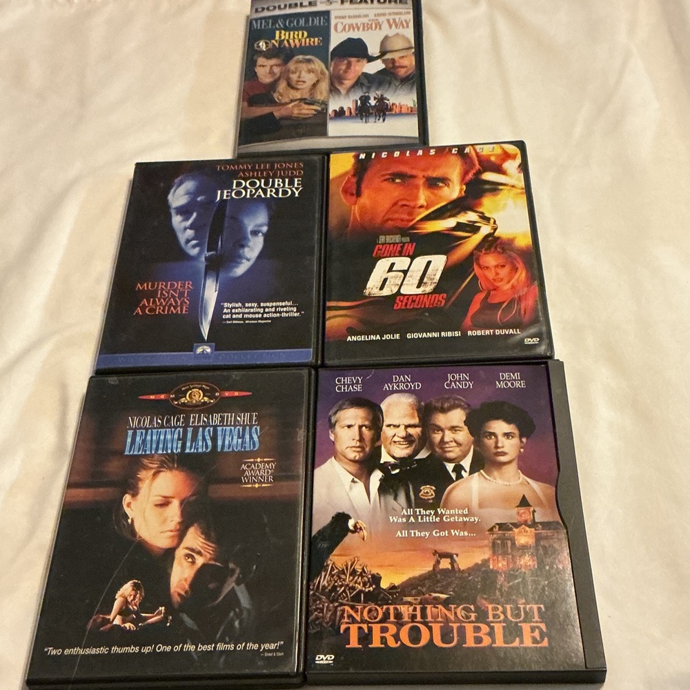 Set of 5 DVD Movies - 6 titles Action & Drama